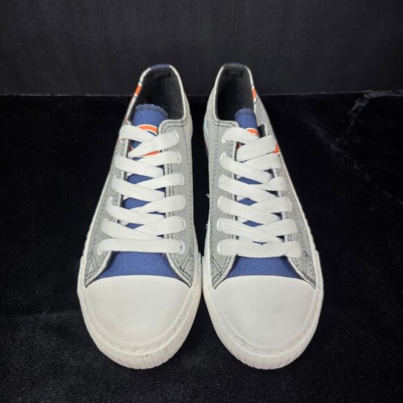 NWOT Chicago Bears Womens Glitter Low Top Canvas Shoe 9 - Picture 2 of 9